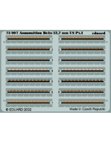 [NO_DESC] Ammunition Belts 12, 7mm US, 1/72 - Eduard Accessories 73007