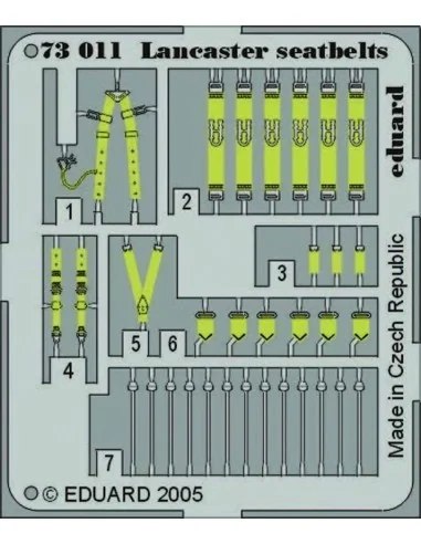 Lancaster seatbelts 73011, 1/72 - Eduard Accessories 73011