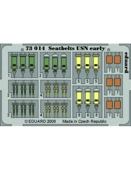 Seatbelts USN early, 1/72 - Eduard Accessories 73014