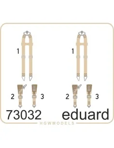 [NO_DESC] Seatbelts Luftwaffe WWII bombers SUPERFA, 1/72 - Eduard A...