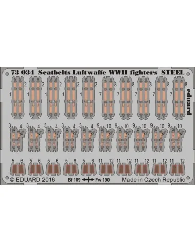 Seatbelts Luftwaffe WWII fighters STEEL, 1/72 - Eduard Accessories ...