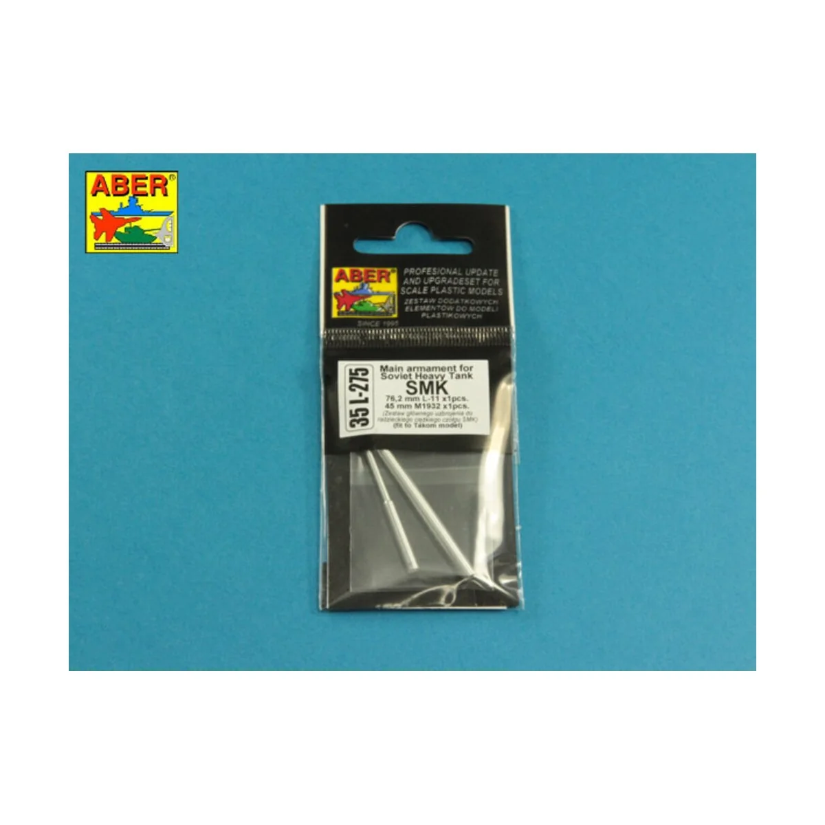 Main Armament for Soviet Heavy Tank SMK 1x76, 2mm L-11, 1x45mm M193...