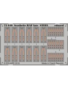 Seatbelts RAF late STEEL, 1/72 - Eduard Accessories 73040