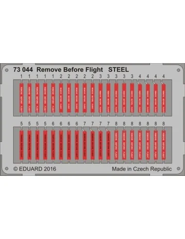 Remove Before Flight STEEL, 1/72 - Eduard Accessories 73044