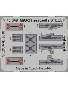 [NO_DESC] MiG-21 seatbelts STEEL, 1/72 - Eduard Accessories 73049