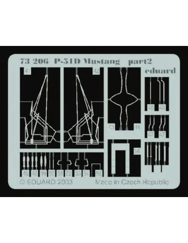 P-51D Mustang, 1/72 - Eduard Accessories 73206