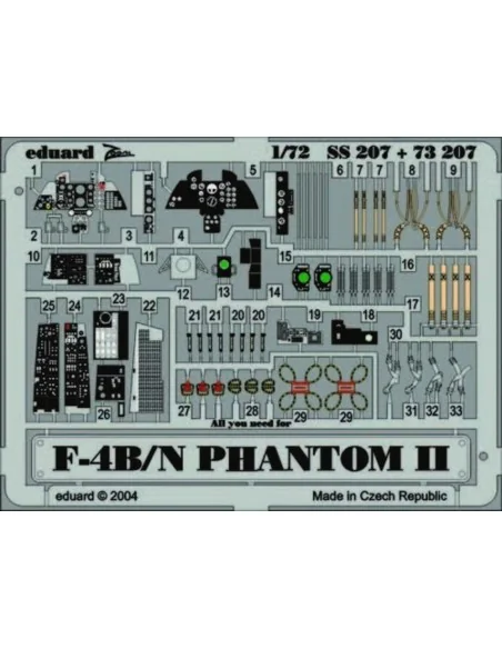 F-4B/N Phantom II, 1/72 - Eduard Accessories 73207