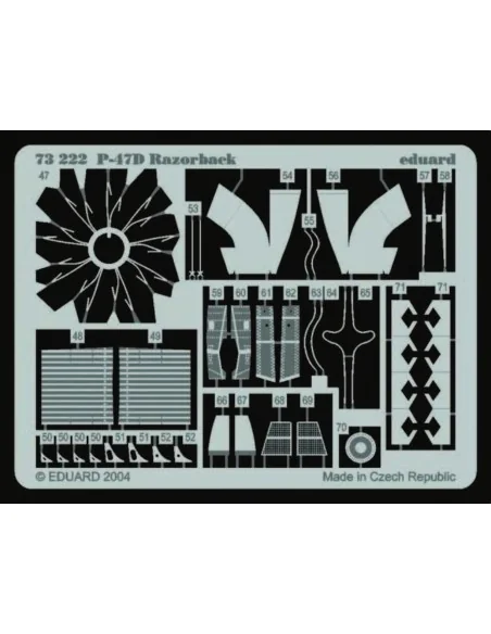 P-47D Razorback, 1/72 - Eduard Accessories 73222