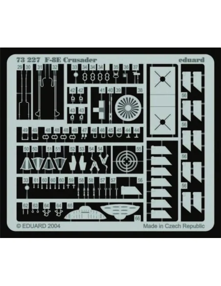 F-8E Crusader, 1/72 - Eduard Accessories 73227