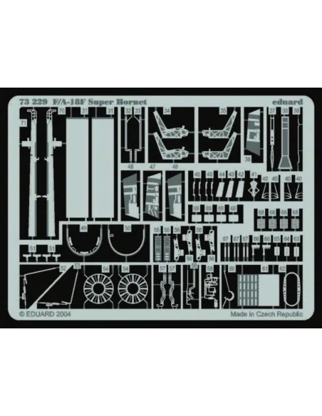 F-18F Super Hornet, 1/72 - Eduard Accessories 73229