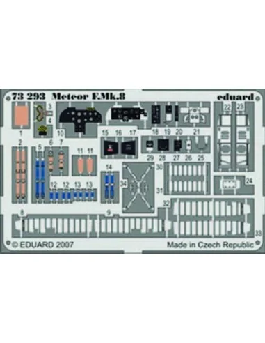 Meteor F.Mk.8 für MPM-Bausatz, 1/72 - Eduard Accessories 73293