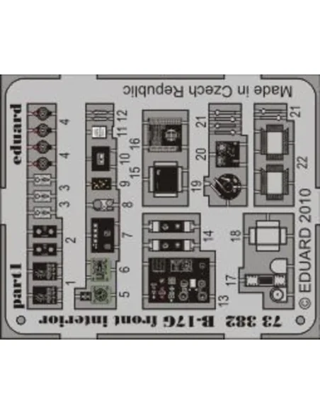B-17G front interior for Revell, 1/72 - Eduard Accessories 73382