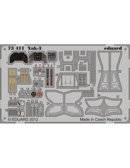 [NO_DESC] Yak-3for Zvezda, 1/72 - Eduard Accessories 73411