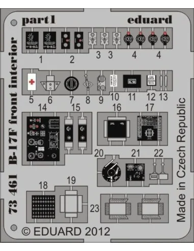 B-17F front interior for Revell, 1/72 - Eduard Accessories 73461
