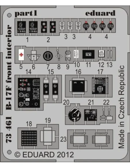 B-17F front interior for Revell, 1/72 - Eduard Accessories 73461