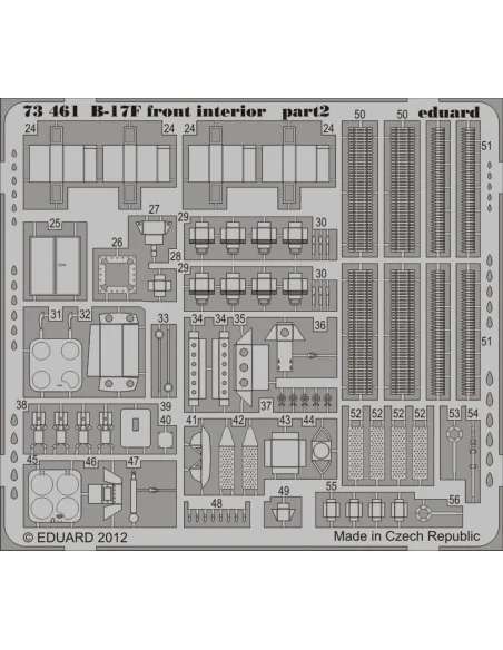 B-17F front interior for Revell, 1/72 - Eduard Accessories 73461