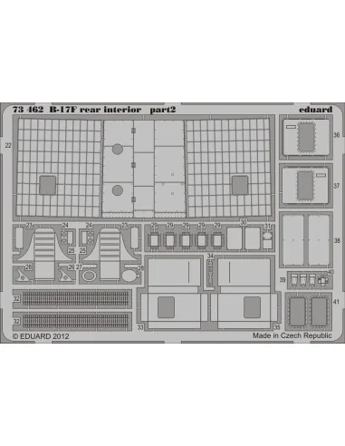B-17F rear interior for Revell, 1/72 - Eduard Accessories 73462
