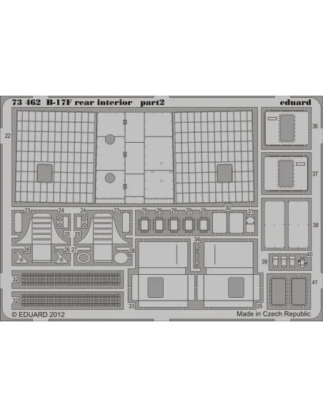 B-17F rear interior for Revell, 1/72 - Eduard Accessories 73462