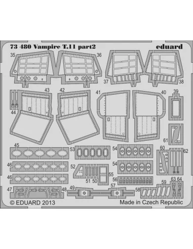 Vampire T.11 for Airfix, 1/72 - Eduard Accessories 73480
