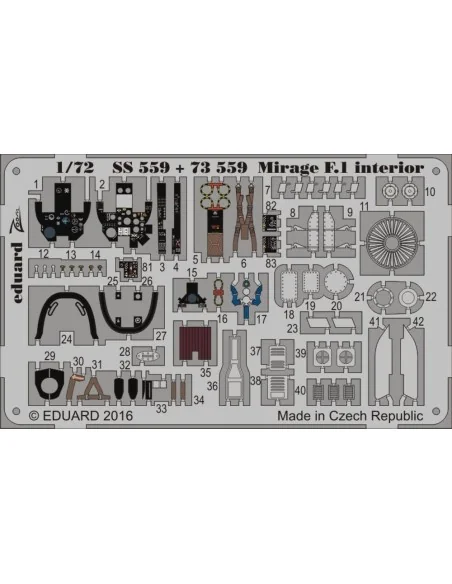 [NO_DESC] Mirage F.1 for Special Hobby, 1/72 - Eduard Accessories 7...