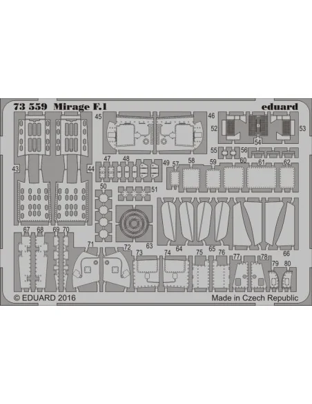 Mirage F.1 for Special Hobby, 1/72 - Eduard Accessories 73559