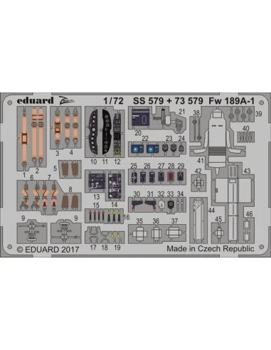 Fw 189A-1 for ICM, 1/72 - Eduard Accessories 73579