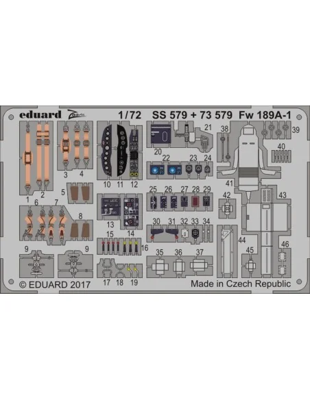 Fw 189A-1 for ICM, 1/72 - Eduard Accessories 73579