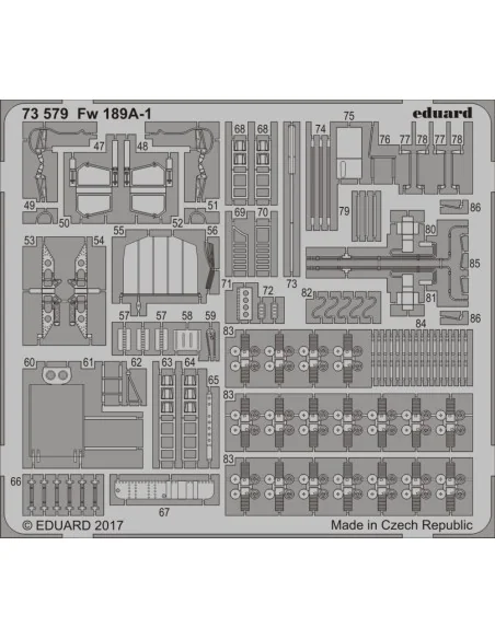 Fw 189A-1 for ICM, 1/72 - Eduard Accessories 73579