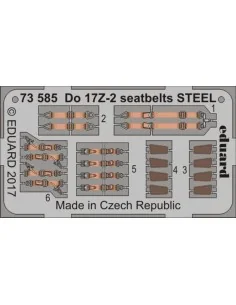 Do 17Z-2 seatbelts STEEL for ICM, 1/72 - Eduard Accessories 73585