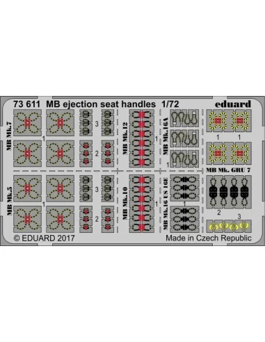 MB ejection seat handles, 1/72 - Eduard Accessories 73611