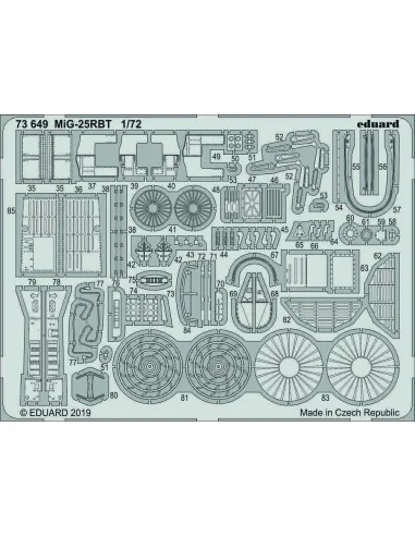 MiG-25RBT for ICM, 1/72 - Eduard Accessories 73649