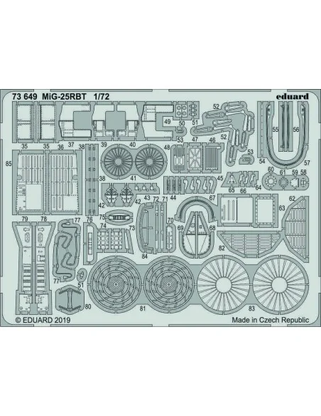 MiG-25RBT for ICM, 1/72 - Eduard Accessories 73649