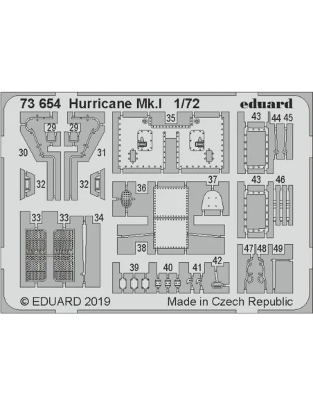 Hurricane Mk.I for Arma Hobby, 1/72 - Eduard Accessories 73654