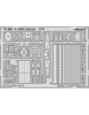 F-105D interior for Trumpeter, 1/72 - Eduard Accessories 73662