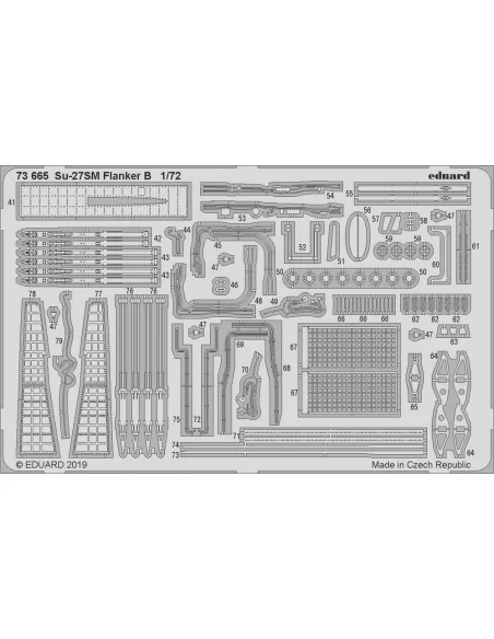 [NO_DESC] Su-27SM Flanker B for Zvezda, 1/72 - Eduard Accessories 7...
