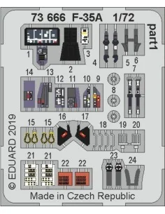 F-35A for Academy, 1/72 - Eduard Accessories 73666