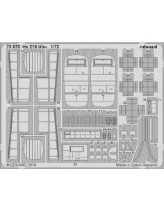 He 219 Uhu for Dragon, 1/72 - Eduard Accessories 73670