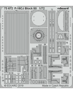[NO_DESC] F-16CJ Block 50 for Tamiya, 1/72 - Eduard Accessories 73672