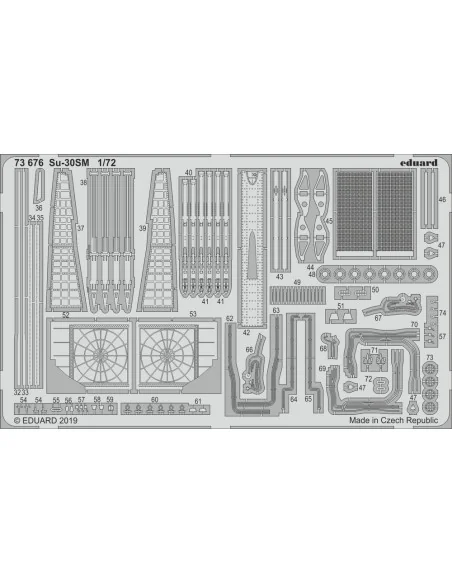 [NO_DESC] Su-30SM for Zvezda, 1/72 - Eduard Accessories 73676