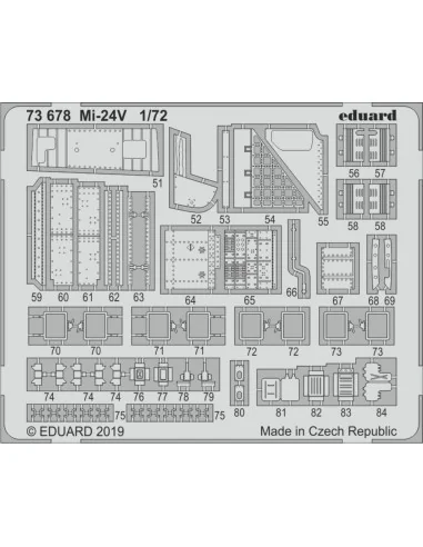 Mi-24V for Zvezda, 1/72 - Eduard Accessories 73678