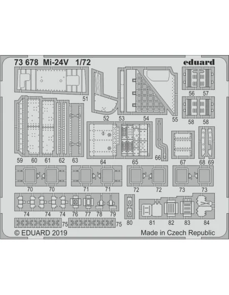 [NO_DESC] Mi-24V for Zvezda, 1/72 - Eduard Accessories 73678
