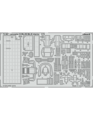 Lancaster B Mk.I/B Mk.III interior for Airfix, 1/72 - Eduard Access...