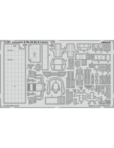Lancaster B Mk.I/B Mk.III interior for Airfix, 1/72 - Eduard Access...