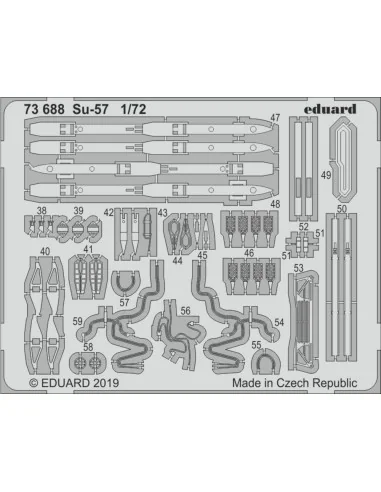 Su-57 for Zvezda, 1/72 - Eduard Accessories 73688