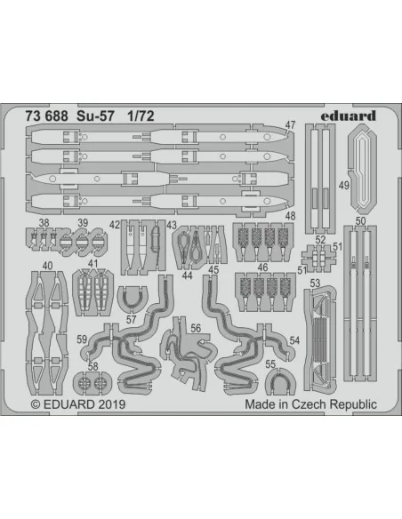 [NO_DESC] Su-57 for Zvezda, 1/72 - Eduard Accessories 73688