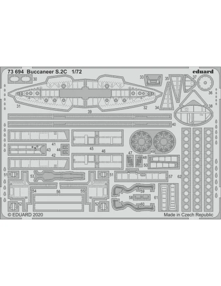 Buccaneer S.2C for Airfix, 1/72 - Eduard Accessories 73694