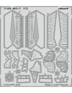 MiG-17 for Airfix, 1/72 - Eduard Accessories 73695