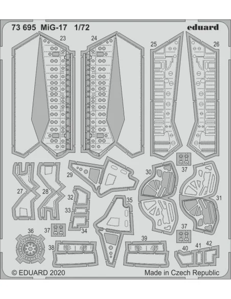 MiG-17 for Airfix, 1/72 - Eduard Accessories 73695