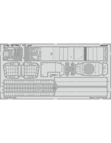 TBF/TBM-1 Avenger for Hasegawa, 1/72 - Eduard Accessories 73696