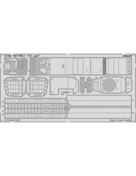 TBF/TBM-1 Avenger for Hasegawa, 1/72 - Eduard Accessories 73696